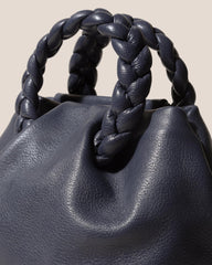 Hereu Crossbody Bags | BOMBON M SUPPLE SHINY - Plaited-handle Leather Crossbody Bag - Women