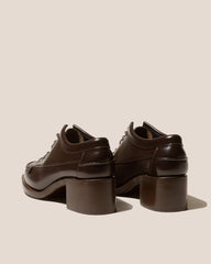 Hereu Heels | PRIEGO SQUARED HEELED - Lace Up Moccasin - Women