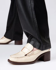 Hereu Heels | SINEU HEELED - Interlaced Detail Slip-On Loafer - Women