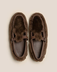 Hereu Loafers | ALBER SHEARLING - T-Bar Loafer - Men