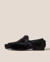 Hereu Loafers | ALBER SHEARLING - T-Bar Loafer - Women