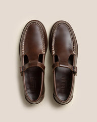 Hereu Loafers | ALBER VEG TAN - T-bar Loafer - Men