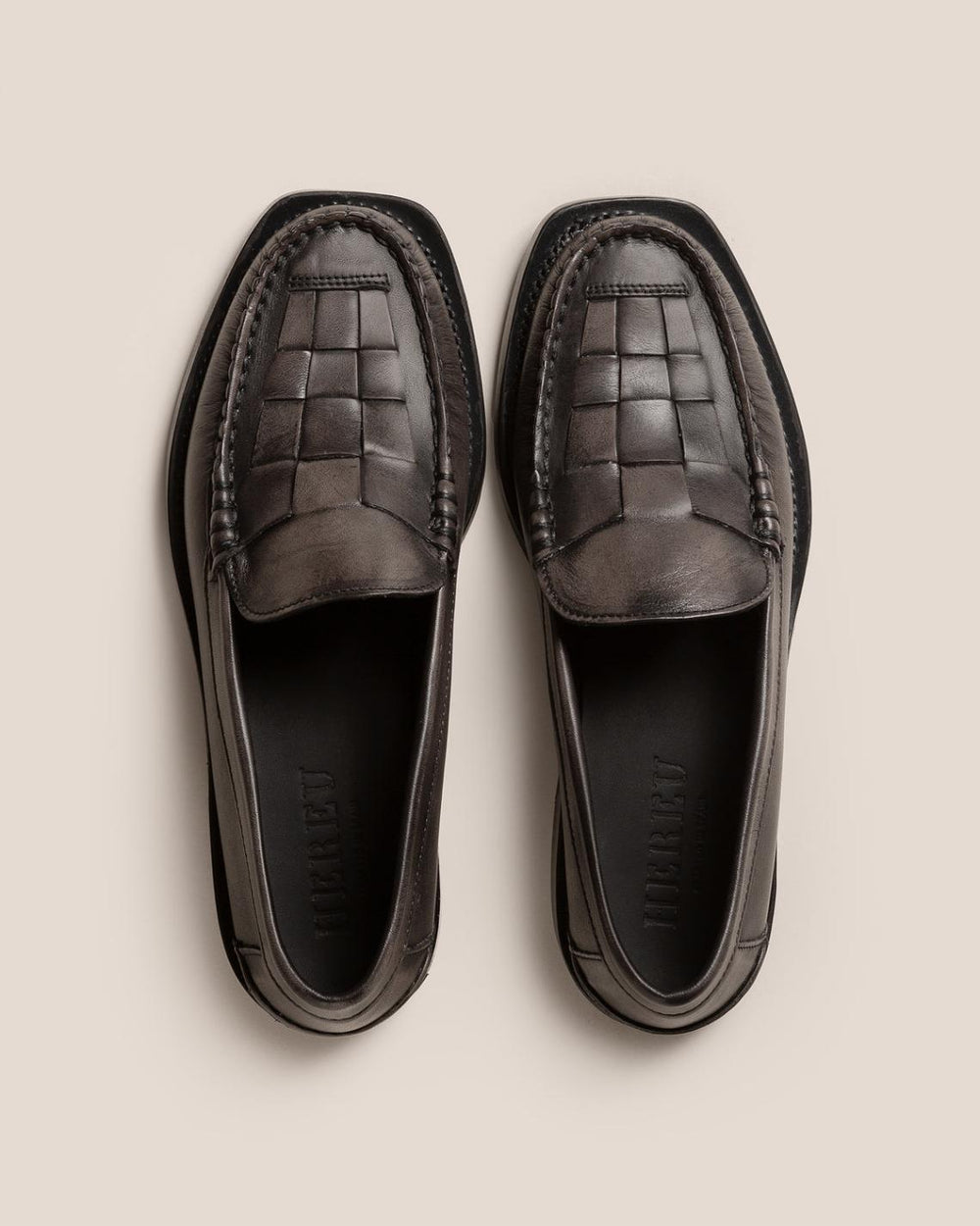 Hereu Loafers | NOMBELA DUOTONE - Interwoven Detail Slip-on Loafer - Women