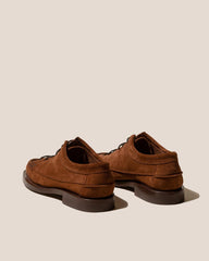 Hereu Loafers | PRIEGO SQUARED SUEDE - Lace Up Moccasin - Men