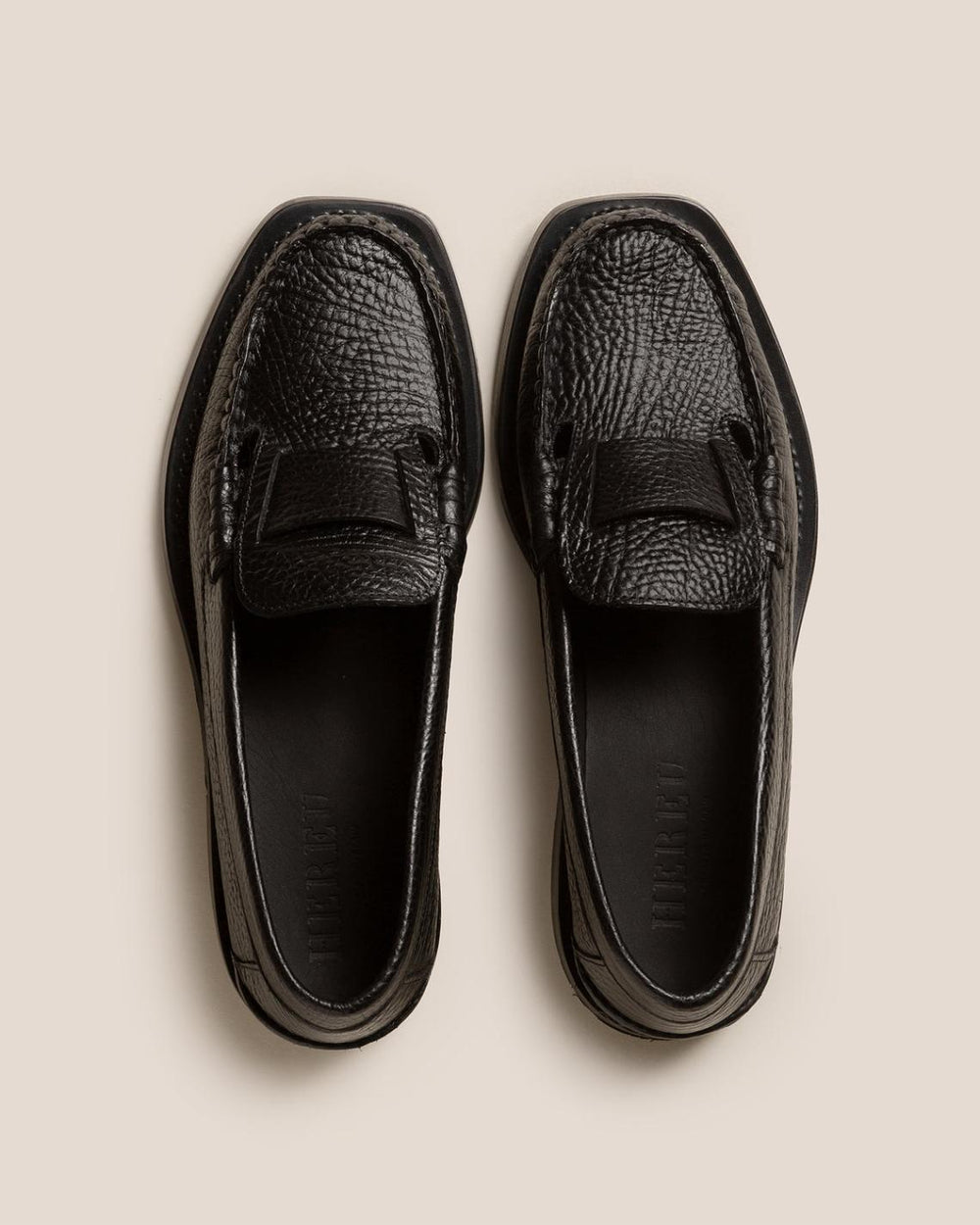 Hereu Loafers | SINEU GRAINY - Interlaced-detail Slip-on Loafer - Women