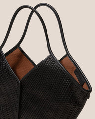 Hereu Shoulder Bags | CALELLA WOVEN - Leather-trimmed Tote Bag - Women/Men