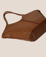 Hereu Shoulder Bags | CALELLA WOVEN - Leather-trimmed Tote Bag - Women/Men