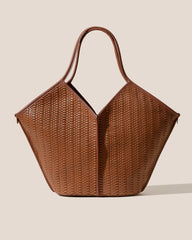 Hereu Shoulder Bags | CALELLA WOVEN - Leather-trimmed Tote Bag - Women/Men