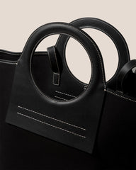 Hereu Tote Bags | CALA L - Leather-trimmed Canvas Tote Bag - Women/Men