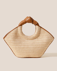 Hereu Tote Bags | CASTELL RAFFIA - Knotted-handle Tote Bag - Women