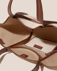 Hereu Tote Bags | CUBER - Leather-Trimmed Canvas Basket - Women/Men