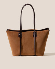 Hereu Tote Bags | FORNA TOTE SUEDE - Leather Framed Shoulder Bag - Women/Men