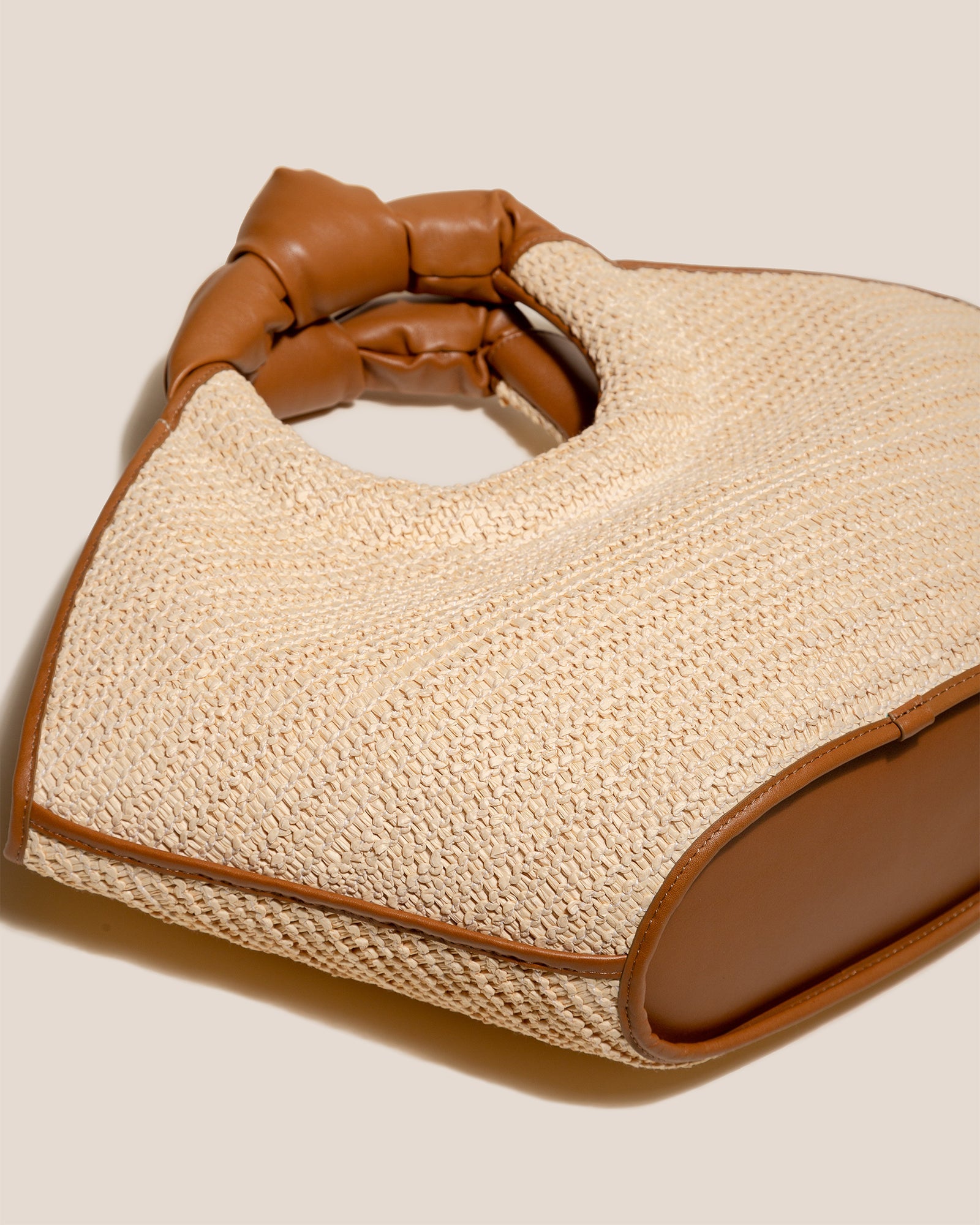 CASTELL RAFFIA - Knotted-handle Tote Bag | Hereu US