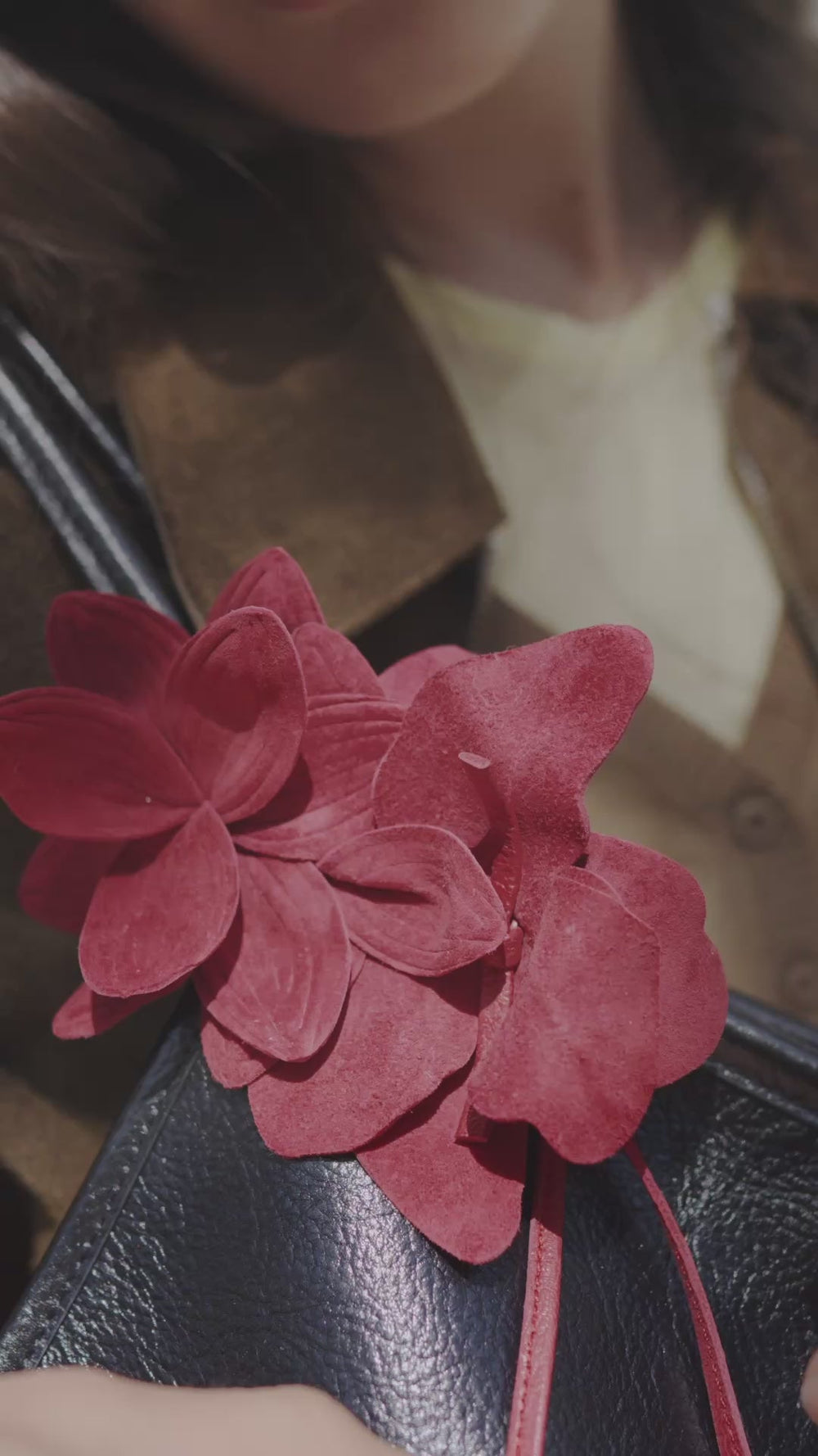 COROLA - Flower Charm with Leather Strap | Hereu on sale