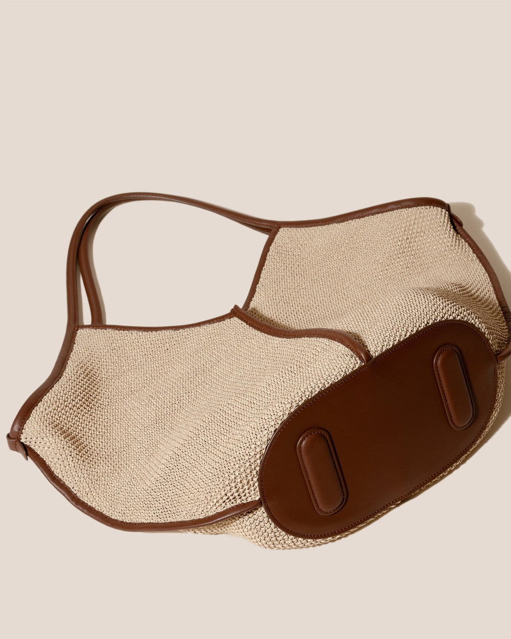 CALELLA SOFT RAFFIA - Leather-trimmed Tote Bag | Hereu for sale