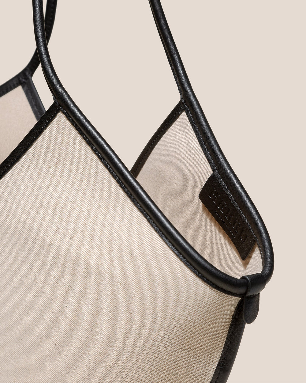 CALELLA - Leather-trimmed Organic Cotton Tote Bag | Hereu US