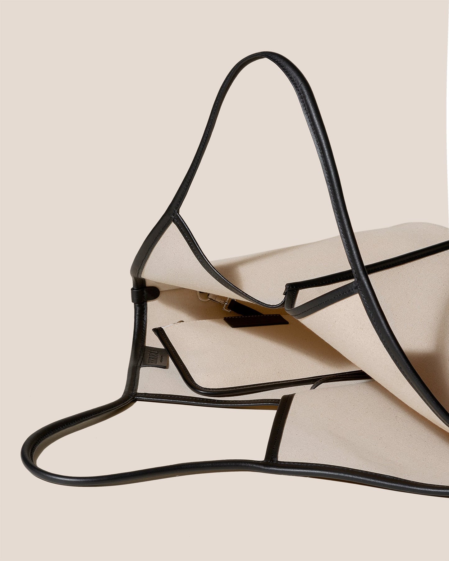 CALELLA - Leather-trimmed Organic Cotton Tote Bag | Hereu US