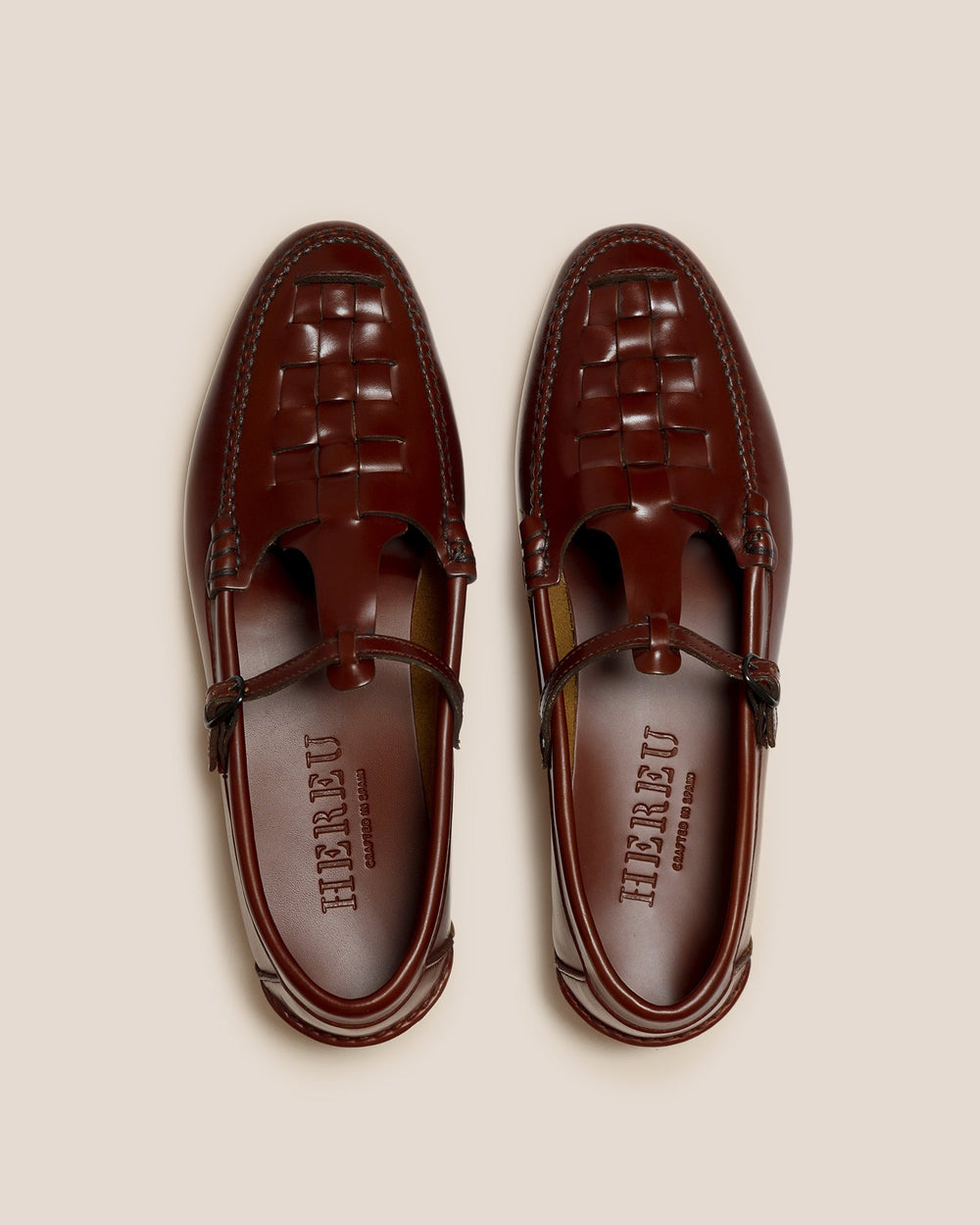 MAQUEDA - Interwoven T-Bar Loafer | Hereu for sale