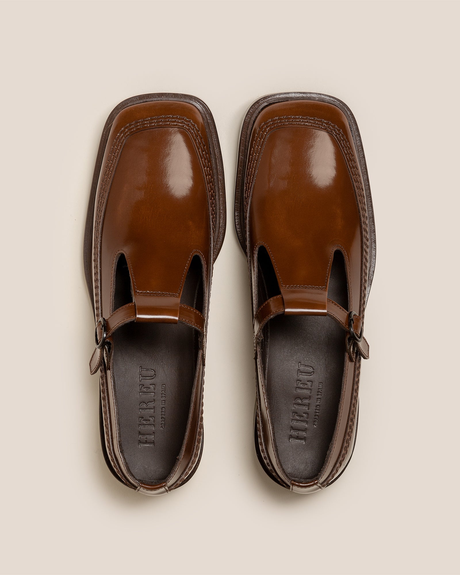 LLUISA POLISHED - T-bar Loafer | Hereu on sale