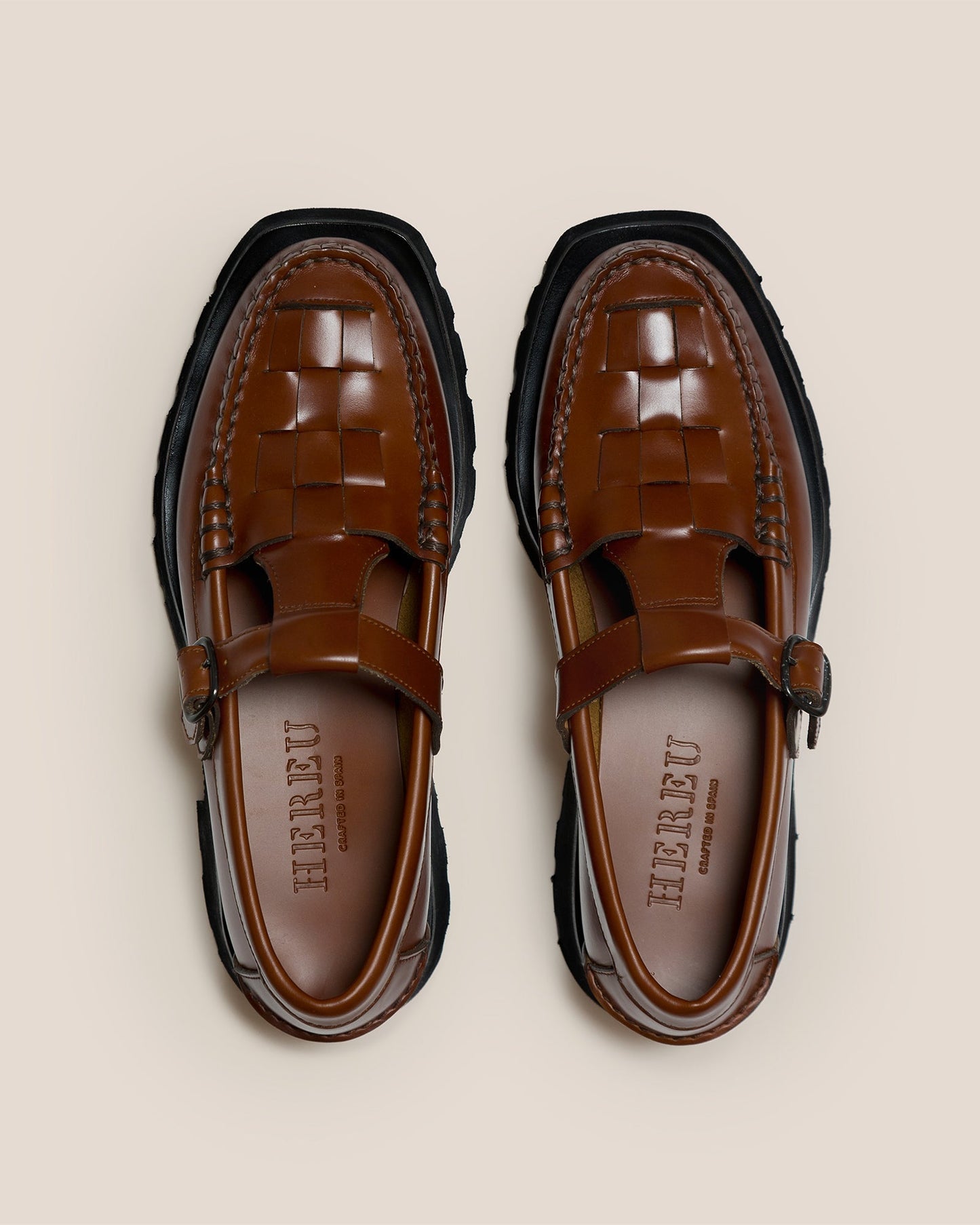 SOLLER SPORT - Tread Sole T-Bar Loafer | Hereu US