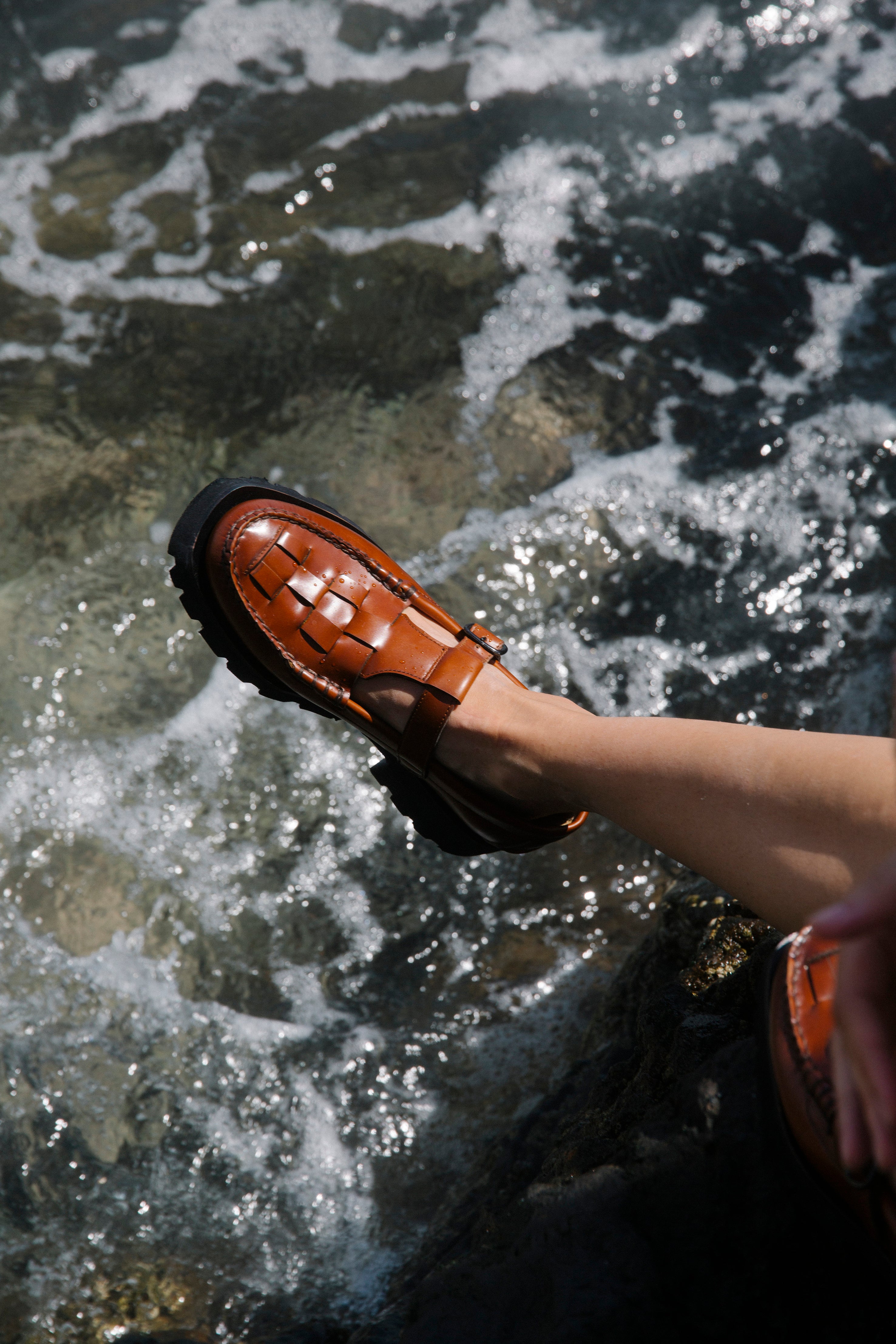 SOLLER SPORT - Tread Sole T-Bar Loafer | Hereu US