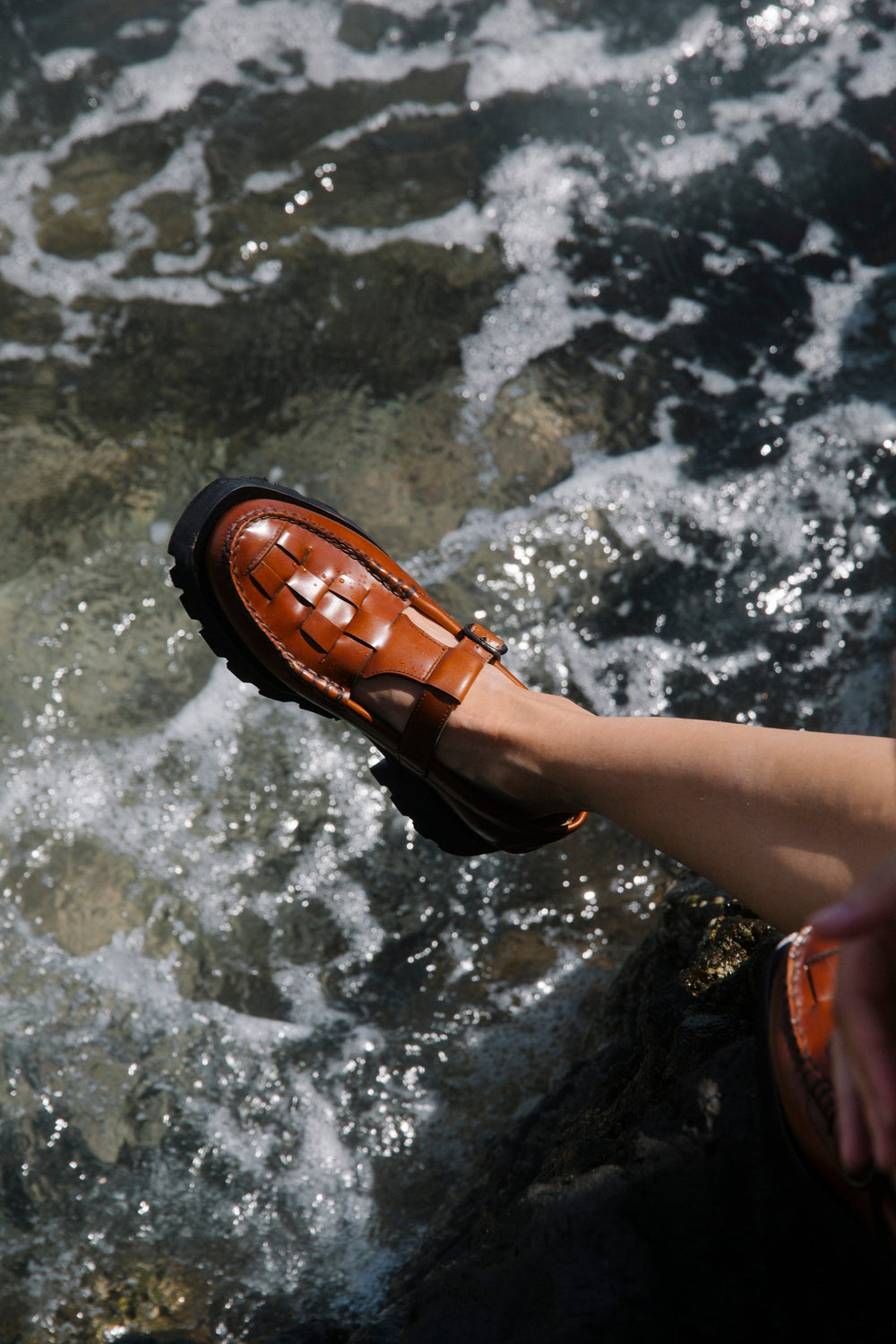 SOLLER SPORT - Tread Sole T-Bar Loafer | Hereu US