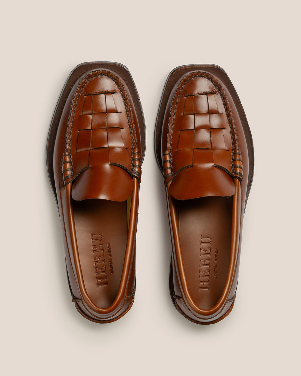 NOMBELA - Interwoven Detail Slip-On Loafer | Hereu sale