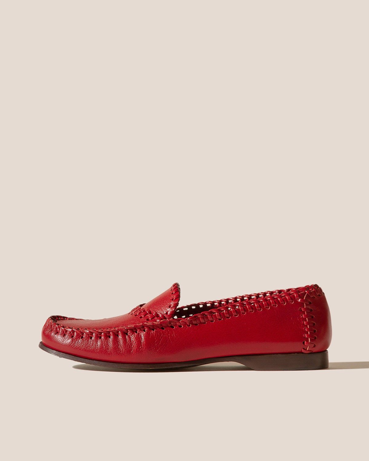 SASTRE SUPPLE SHINY - Braided Seam Slip-On Loafer | Hereu US