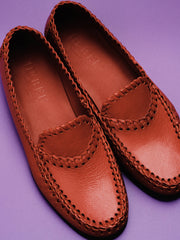 SASTRE SUPPLE SHINY - Braided Seam Slip-On Loafer | Hereu US