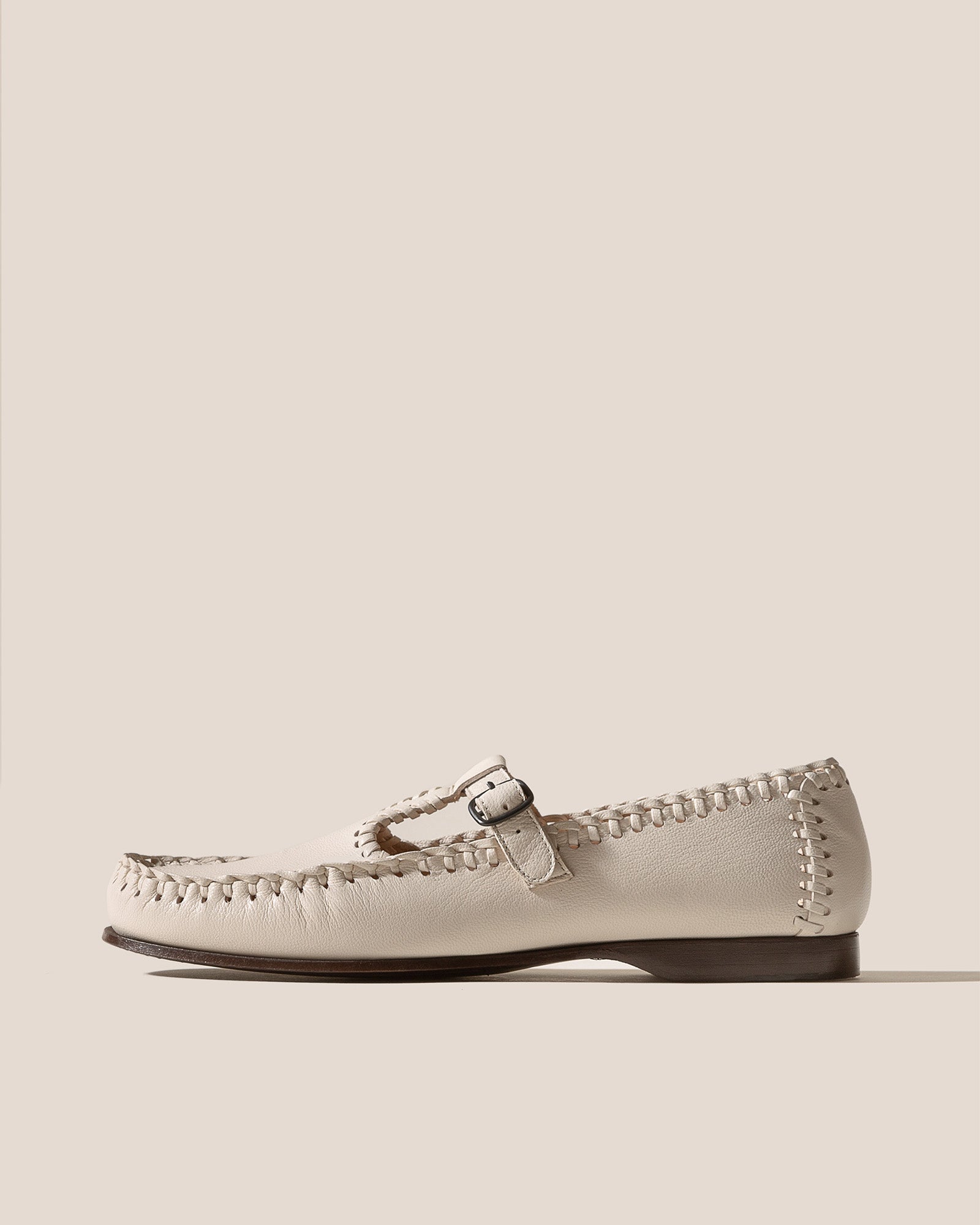 ALCOVER SUPPLE SHINY - Braided Seams T-bar Loafer | Hereu online