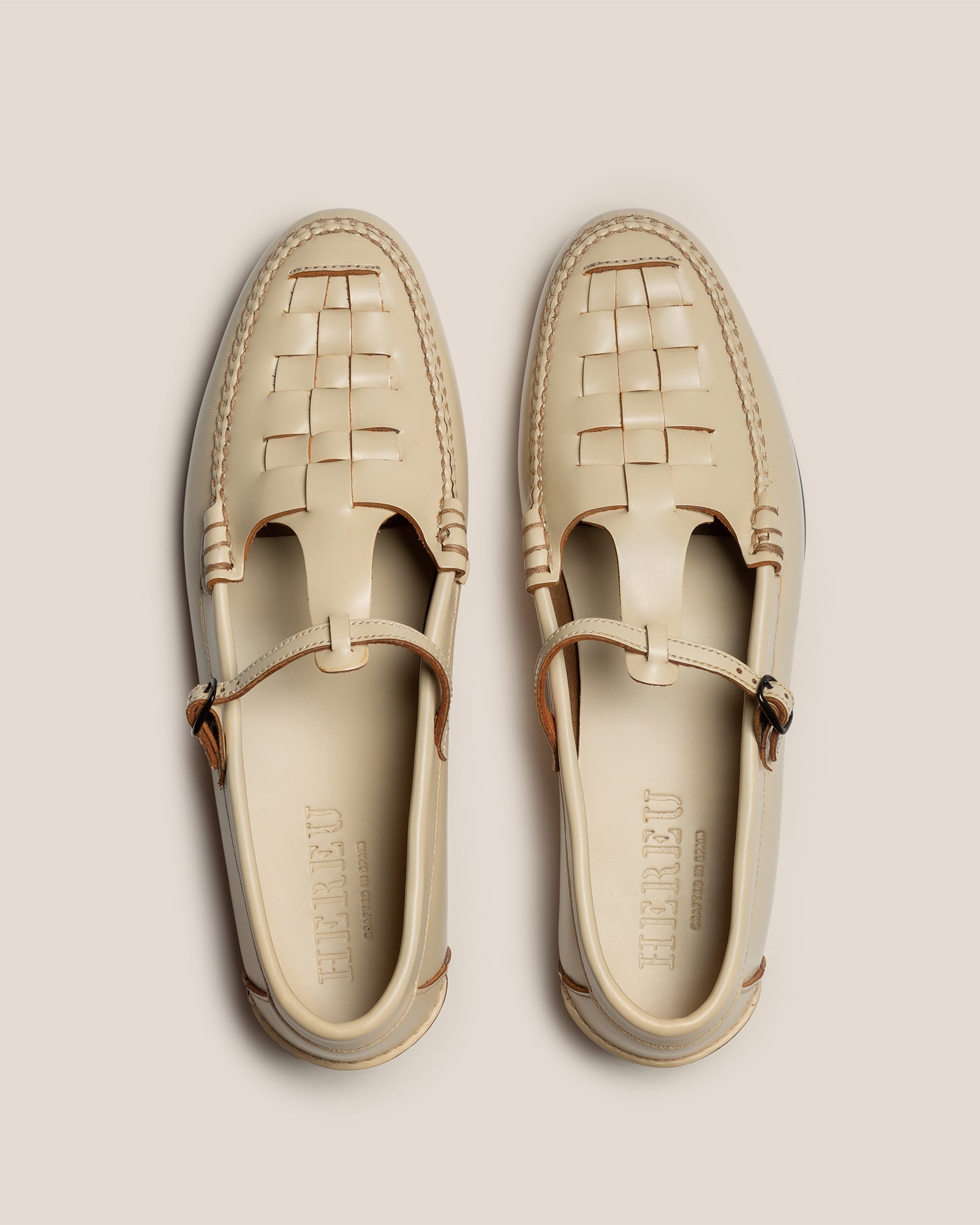 MAQUEDA - Interwoven T-Bar Loafer | Hereu sale