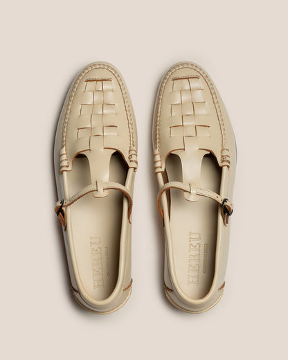 MAQUEDA - Interwoven T-Bar Loafer | Hereu sale
