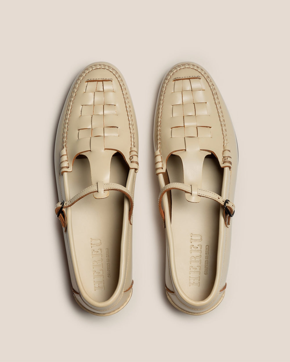 MAQUEDA - Interwoven T-Bar Loafer | Hereu sale