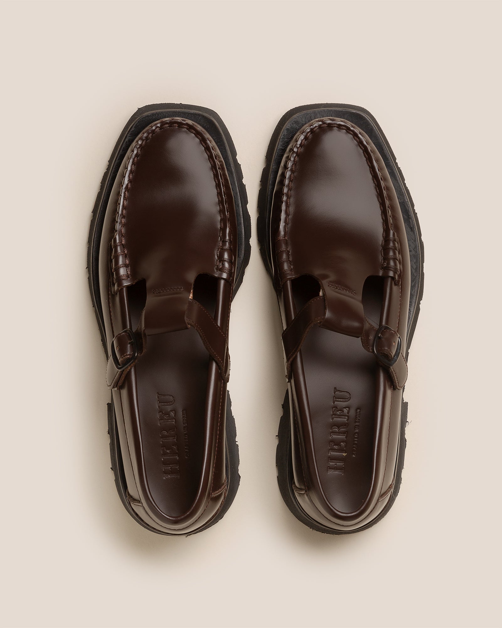 ALBER SPORT - Tread Sole T-Bar Loafer | Hereu near me