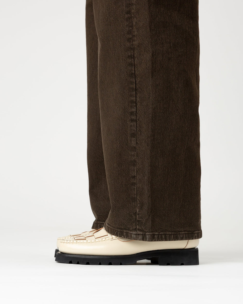 NOMBELA R SPORT - Tread Sole Interwoven Detail Slip-On Loafer | Hereu discount