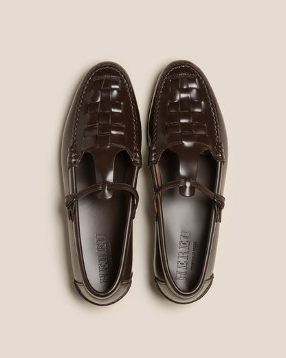 MAQUEDA - Interwoven T-Bar Loafer | Hereu online