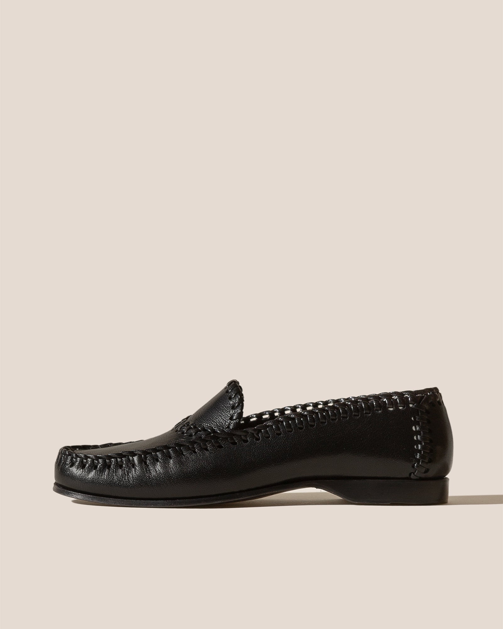 SASTRE SUPPLE SHINY - Braided Seam Slip-On Loafer | Hereu for sale