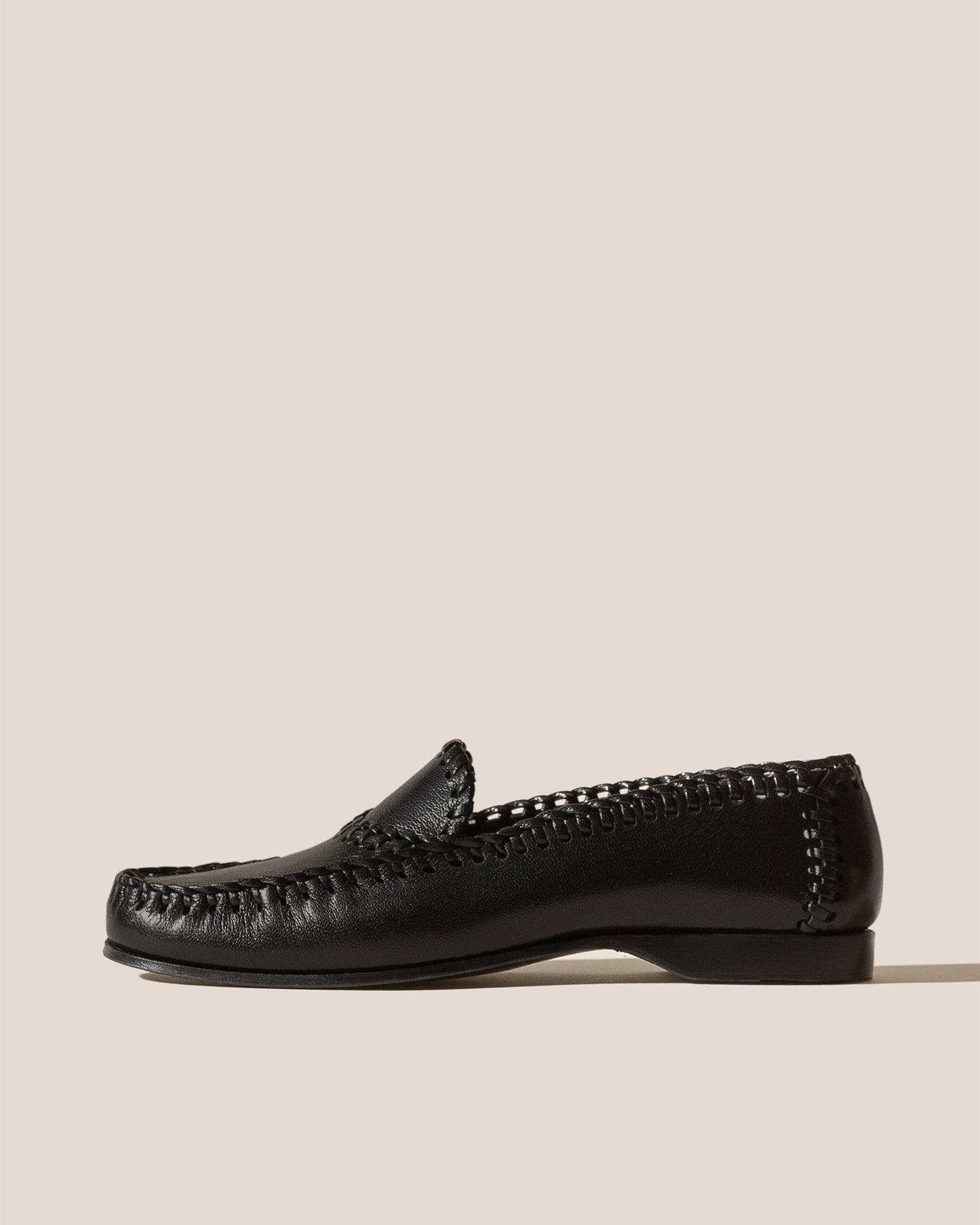 SASTRE SUPPLE SHINY - Braided Seam Slip-On Loafer | Hereu for sale