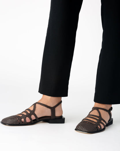 BARANA - Woven Slingback Mule | Hereu online
