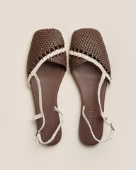 RONDAIA - Woven Asymmetrical Sandal | Hereu on sale