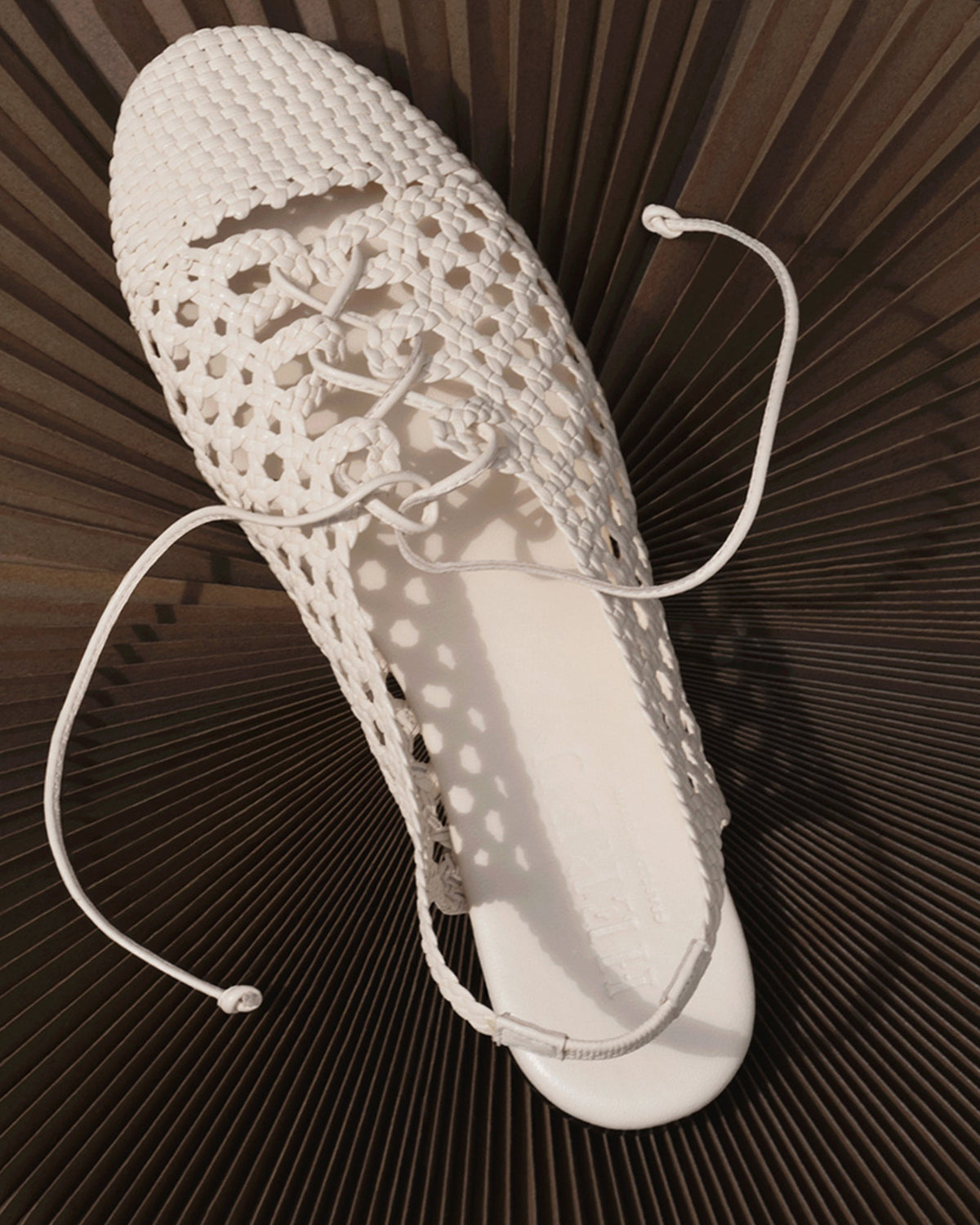 SARDANA - Lace-up Woven Slingback Sandal | Hereu discount