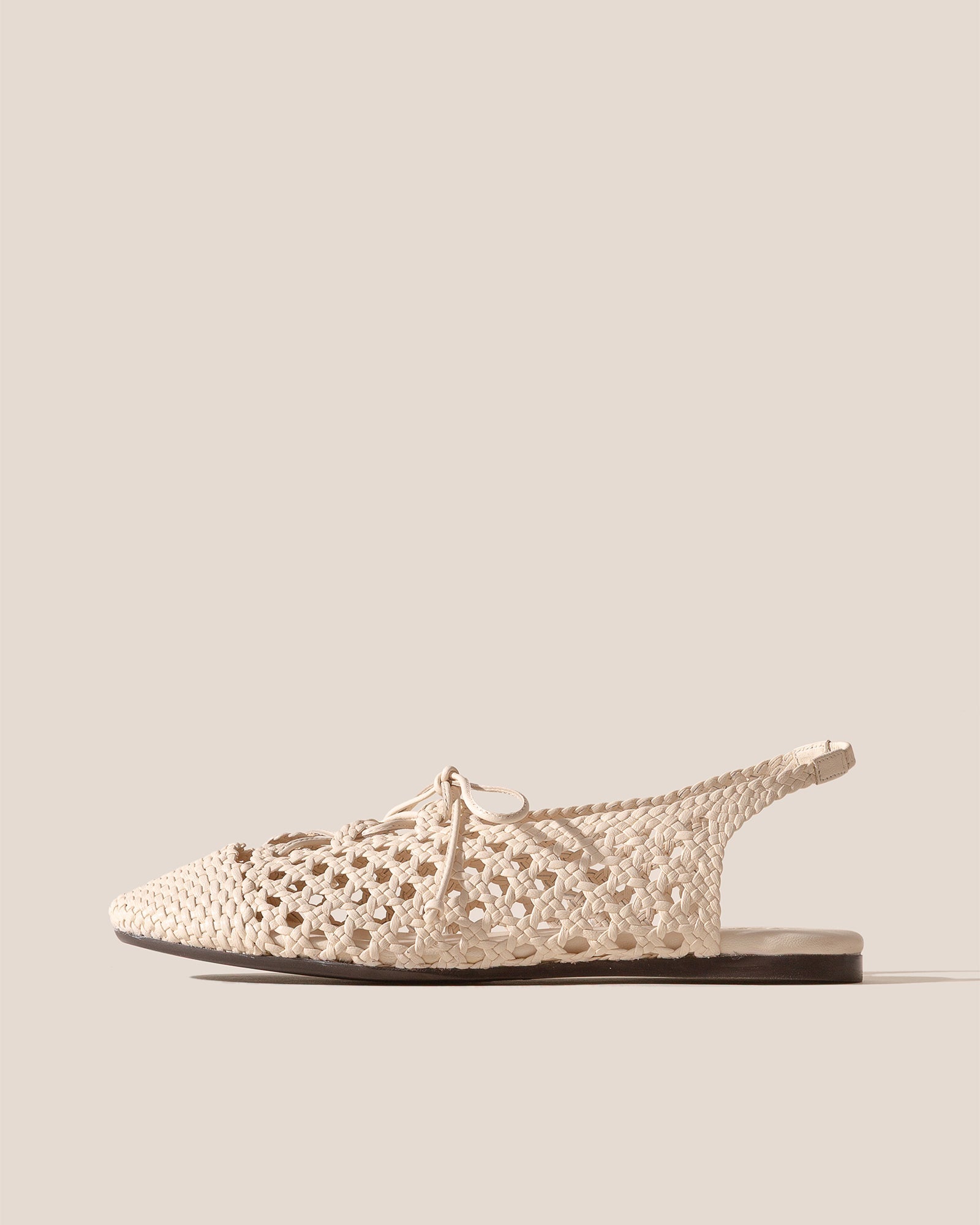 SARDANA - Lace-up Woven Slingback Sandal | Hereu discount