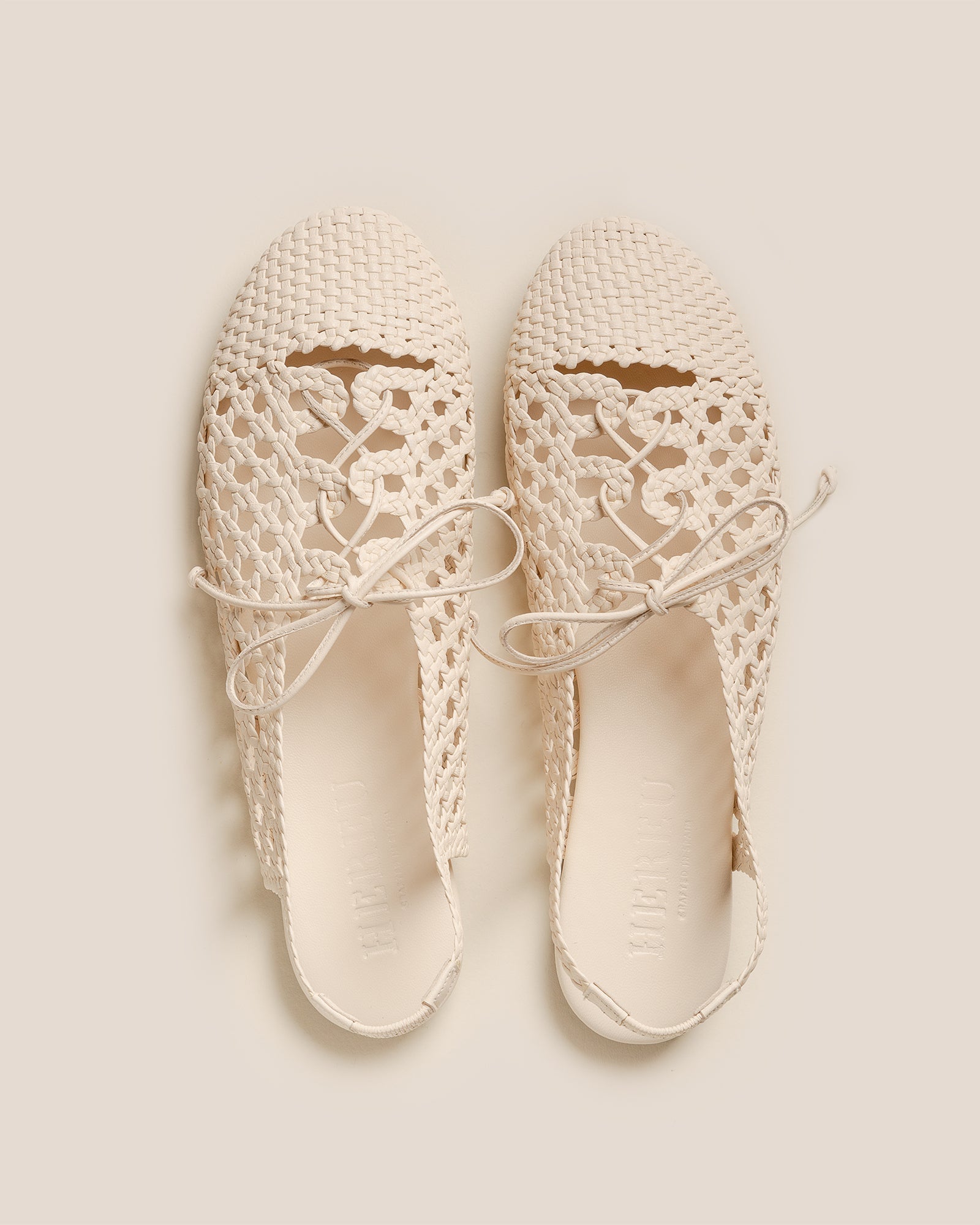 SARDANA - Lace-up Woven Slingback Sandal | Hereu discount