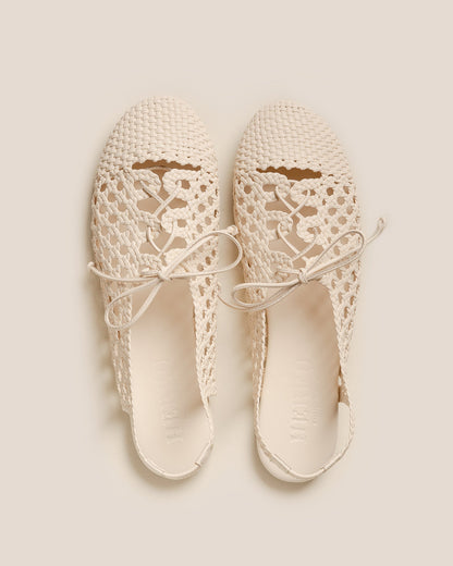 SARDANA - Lace-up Woven Slingback Sandal | Hereu discount
