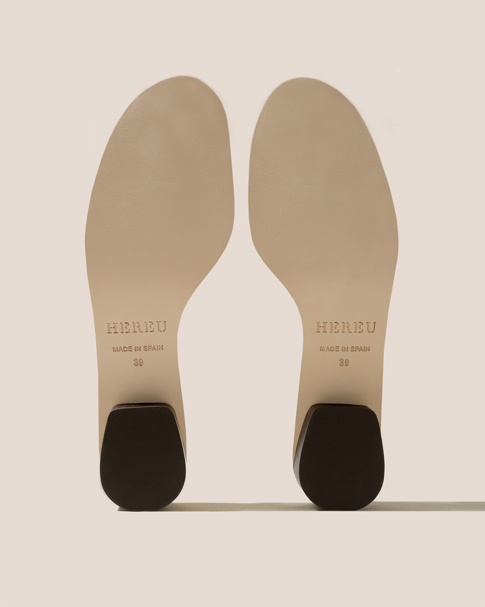GABIA - Heeled Woven T-bar Sandal | Hereu US