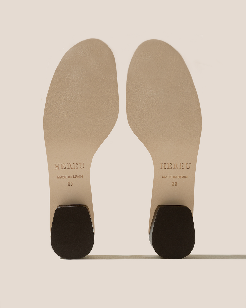 GABIA - Heeled Woven T-bar Sandal | Hereu US