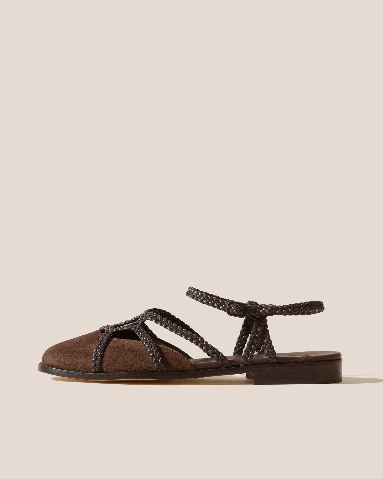 RANYA - Woven Round-Toe Sandal | Hereu outlet