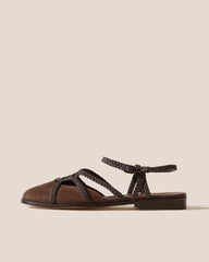 RANYA - Woven Round-Toe Sandal | Hereu outlet