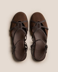 RANYA - Woven Round-Toe Sandal | Hereu outlet