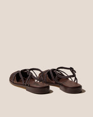 RANYA - Woven Round-Toe Sandal | Hereu outlet